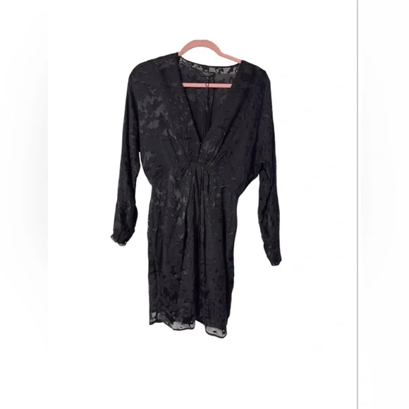 RAG & BONE BLACK MULTI ELOISE BURNOUT DRESS SZ 00 (TXA955) - Picture 5 of 8